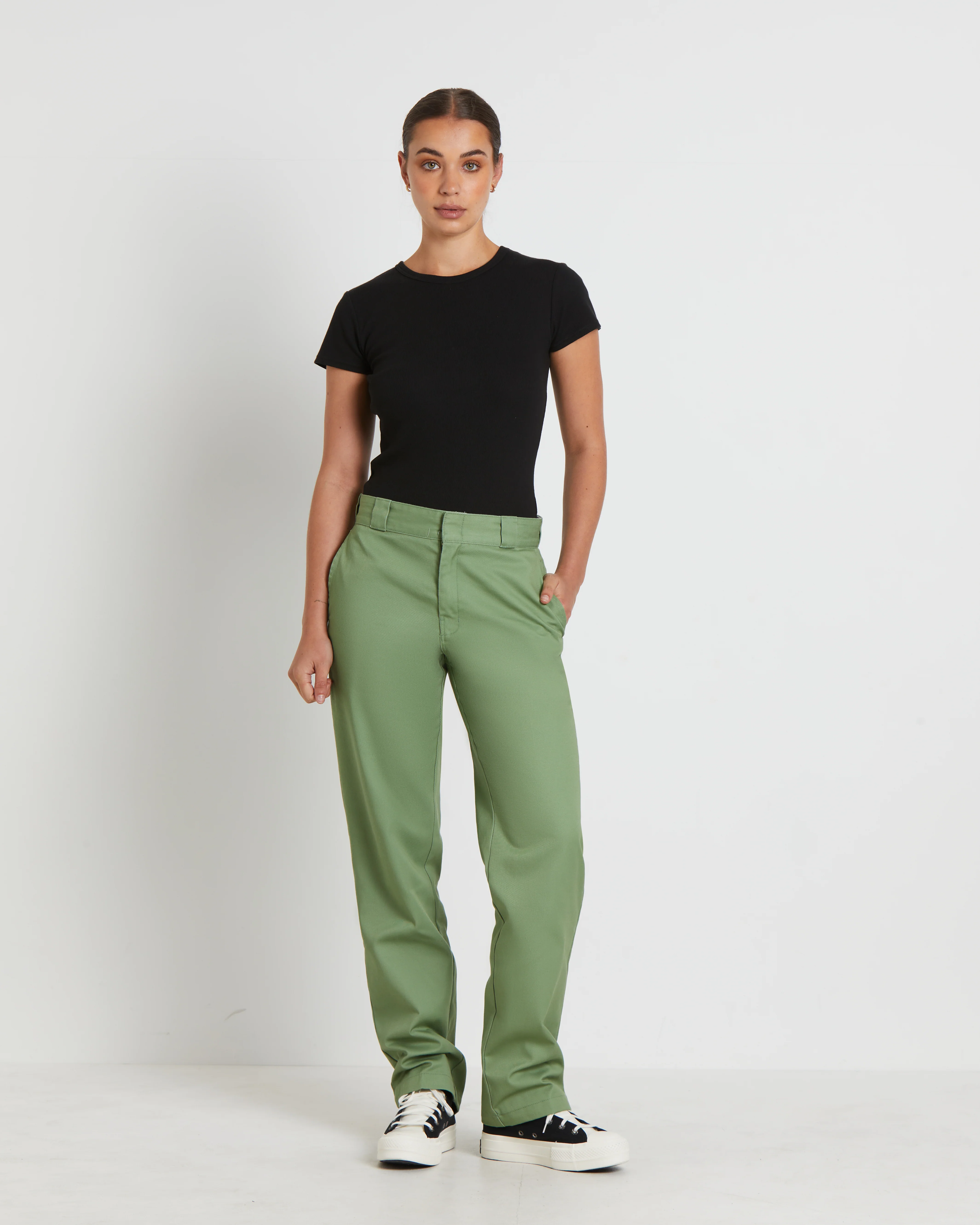 875 Pants in Jade Green - Image 3