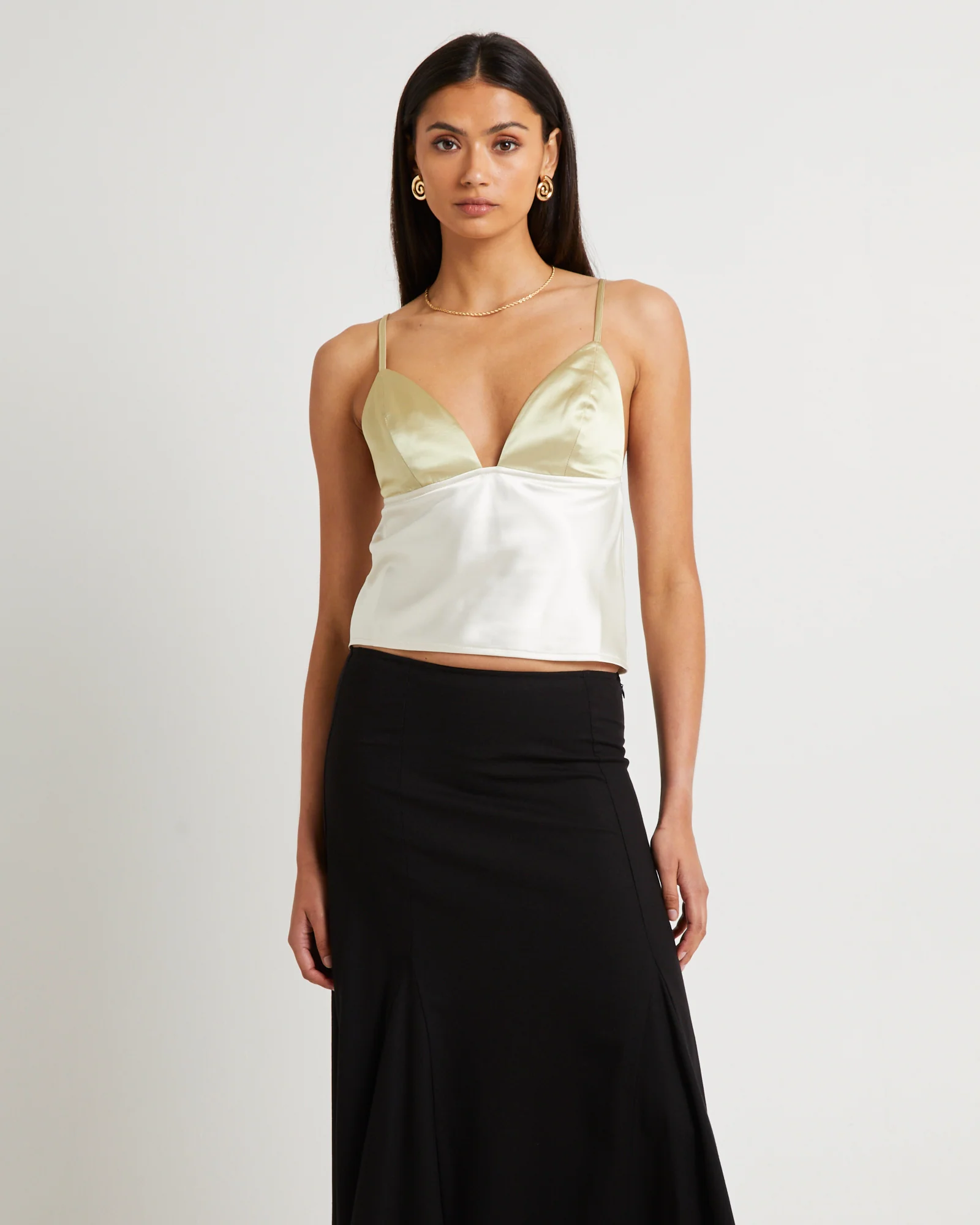 Camille Contrast Slip Top