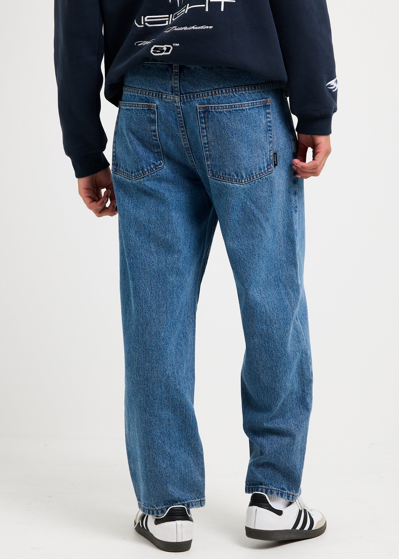 Knocker Wide Leg Denim Jeans - Image 3