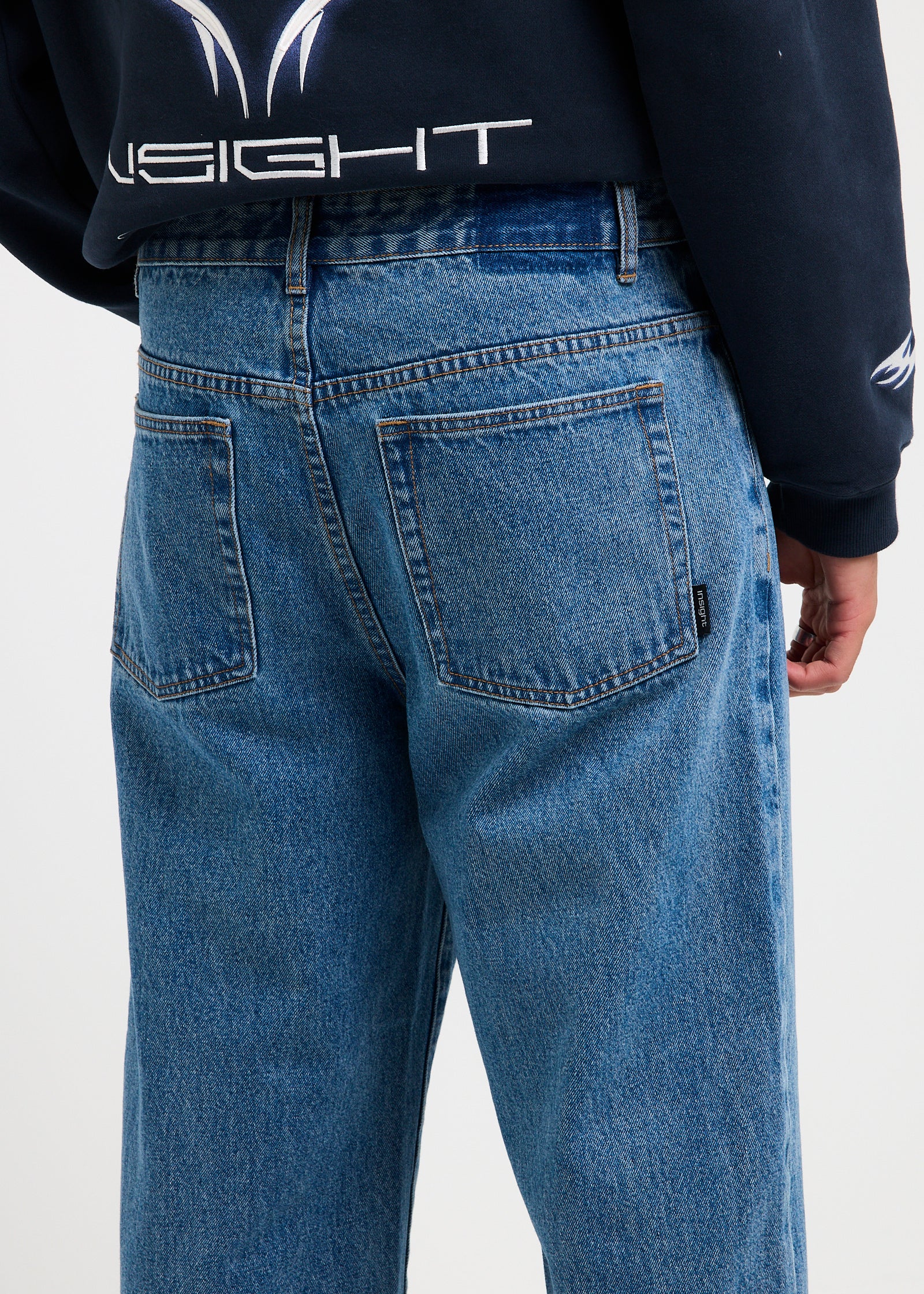 Knocker Wide Leg Denim Jeans - Image 5