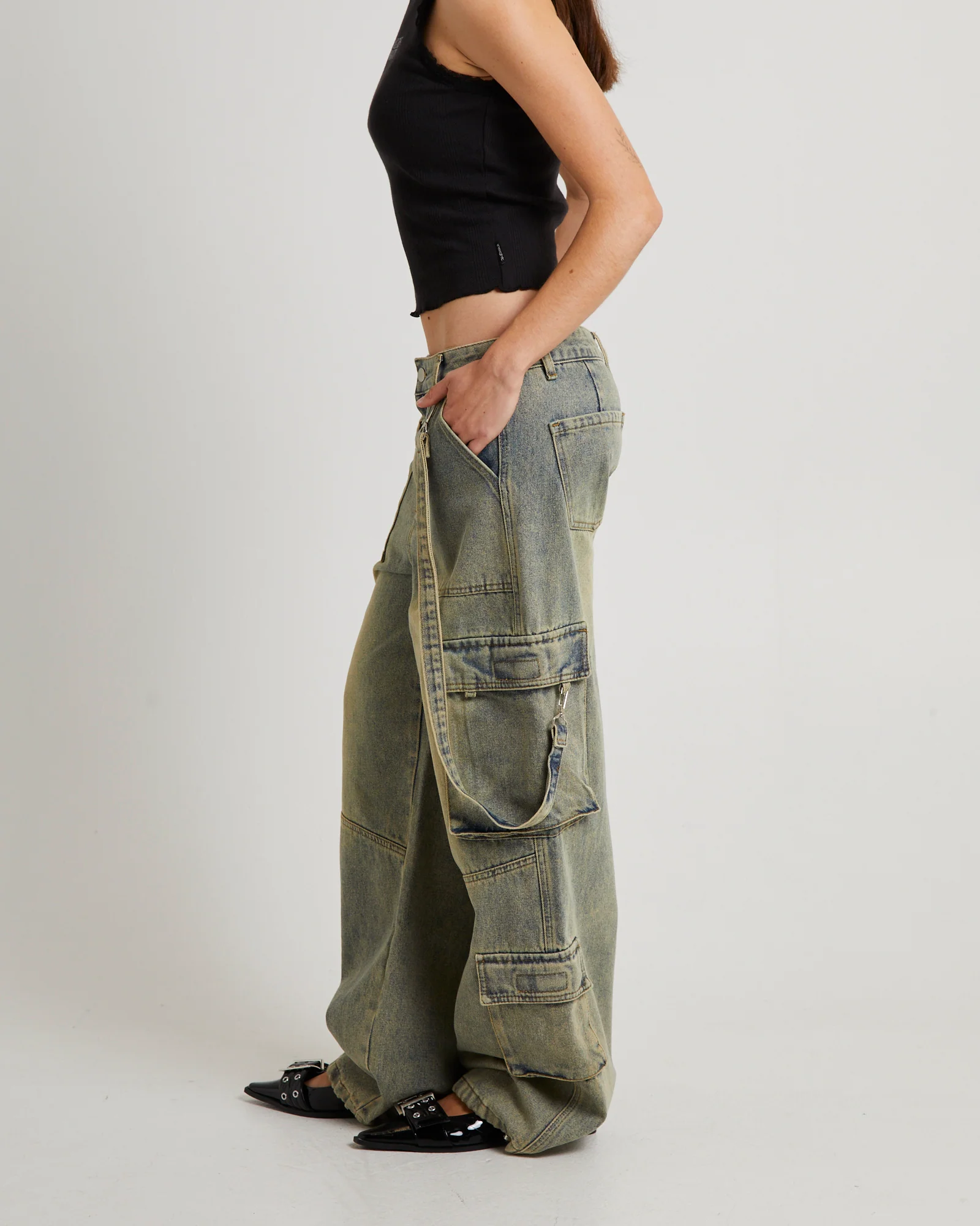 Remedy Denim Cargo Pants - Image 3