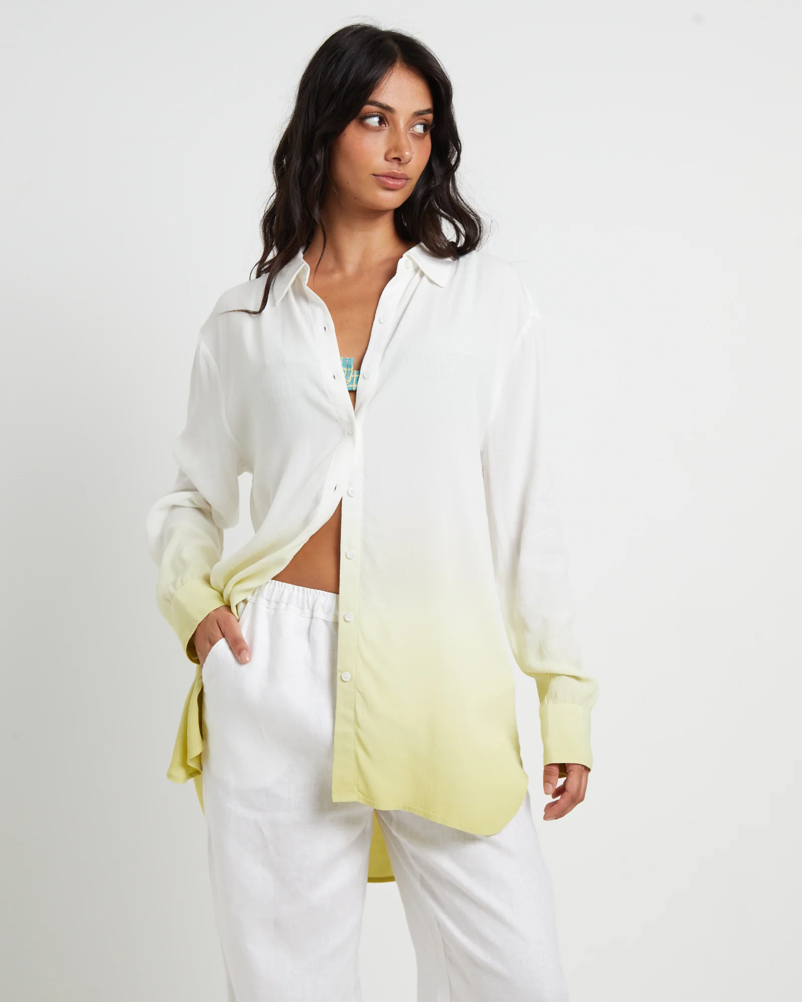 Rochelle Dip Dye Long Sleeve Shirt - Image 5