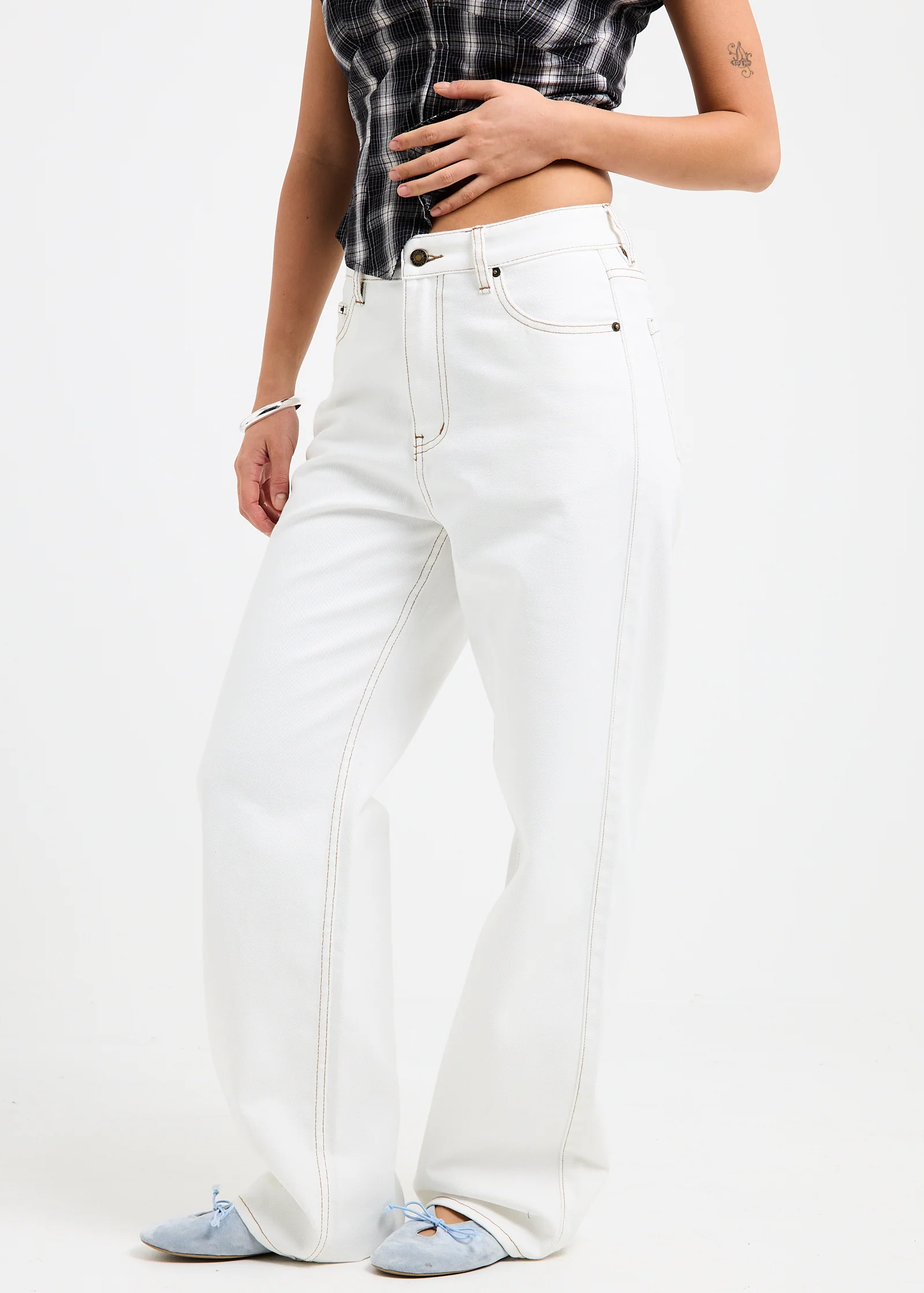 Tayla High Straight Denim Jeans - Image 3