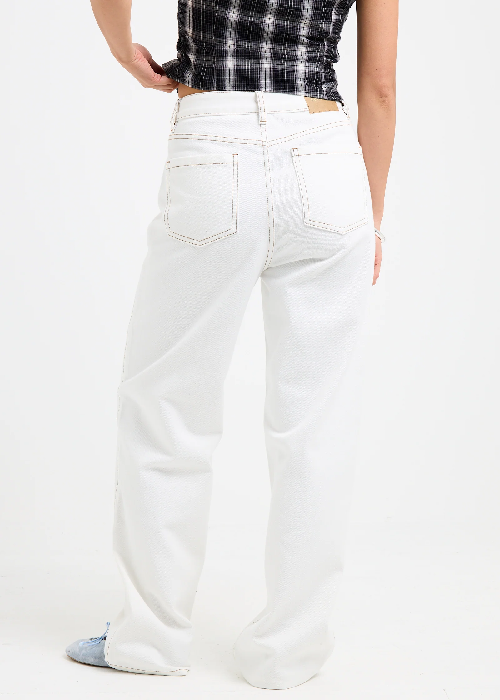 Tayla High Straight Denim Jeans - Image 4