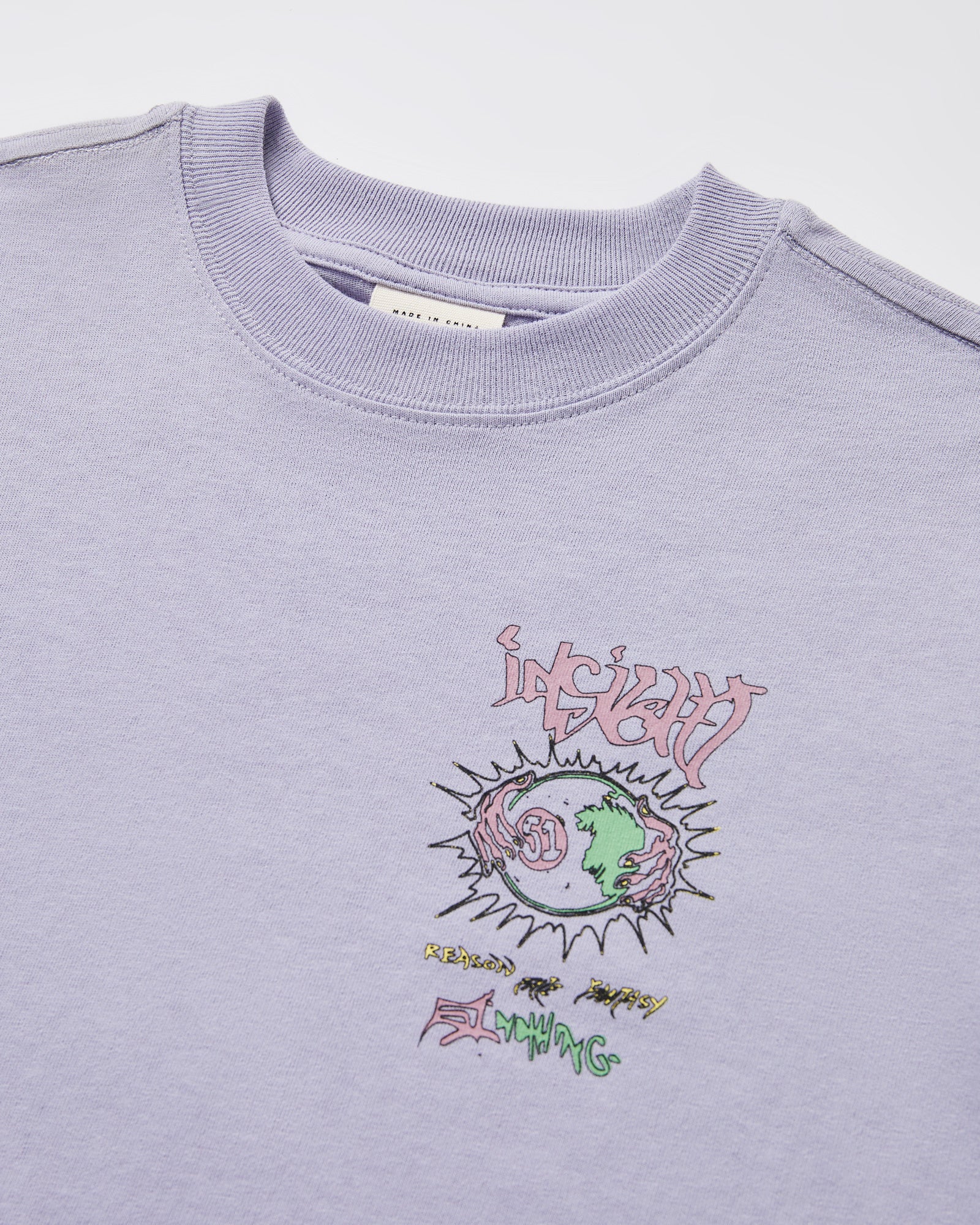 Teen Boys 51 Short Sleeve T-Shirt in Lavender - Image 4