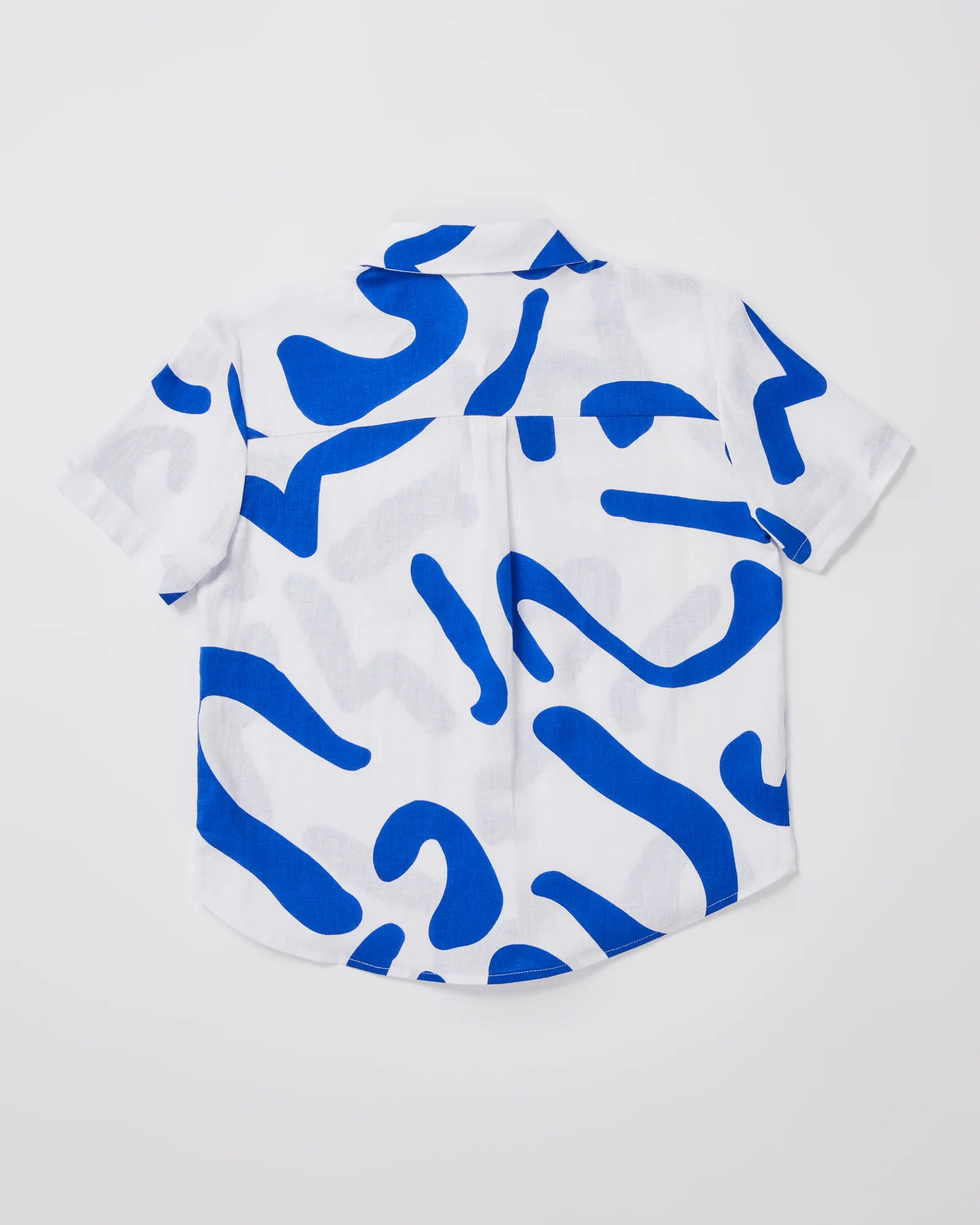 Teen Girls Charlie Swirl Short Sleeve Shirt in Blue - Image 2