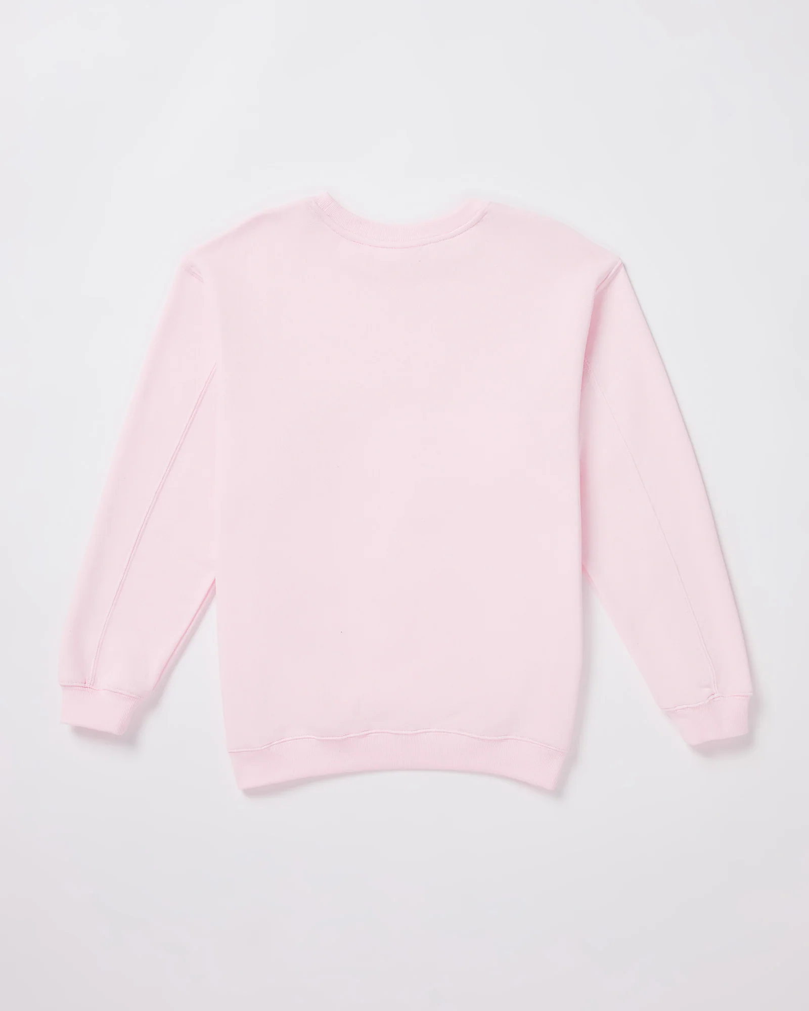 Teen Girls Oversized Wave Origin Fleece Crew Neck Jumper in Pink - Image 2