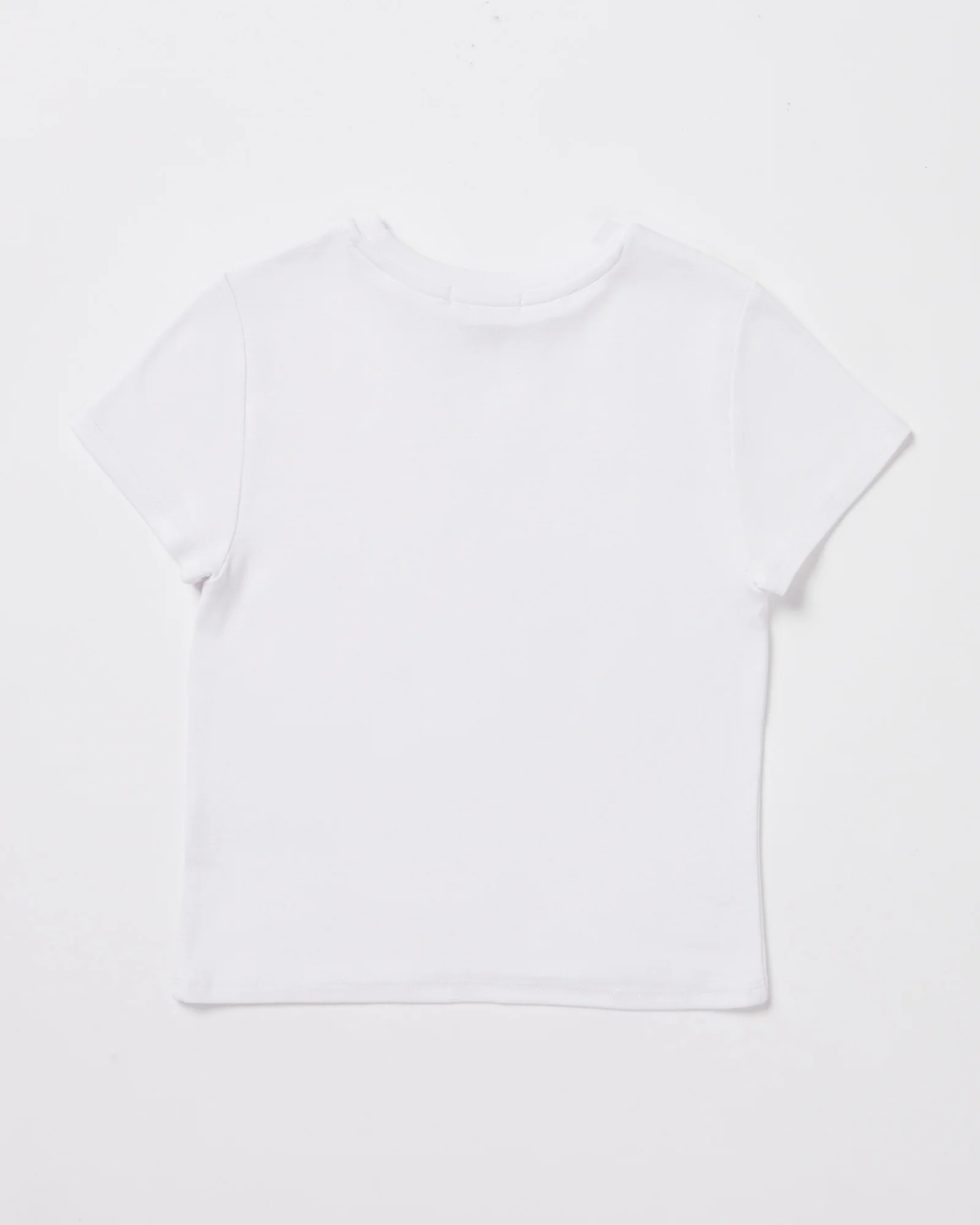 Teen Girls Slinky Fit Short Sleeve T-Shirt in White - Image 2