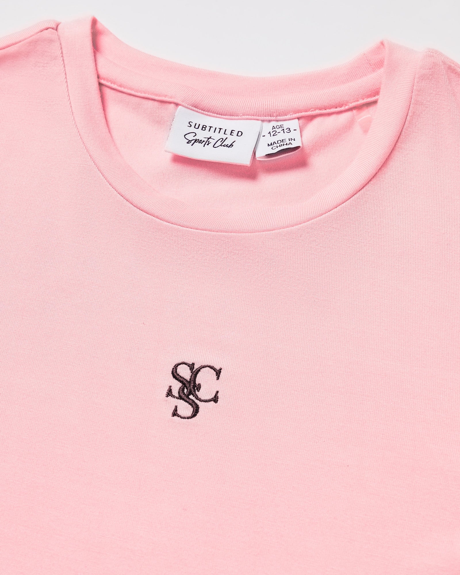 Teen Girls Subtitled Sports Club Fitted T-Shirt in Ballet Pink - Image 3