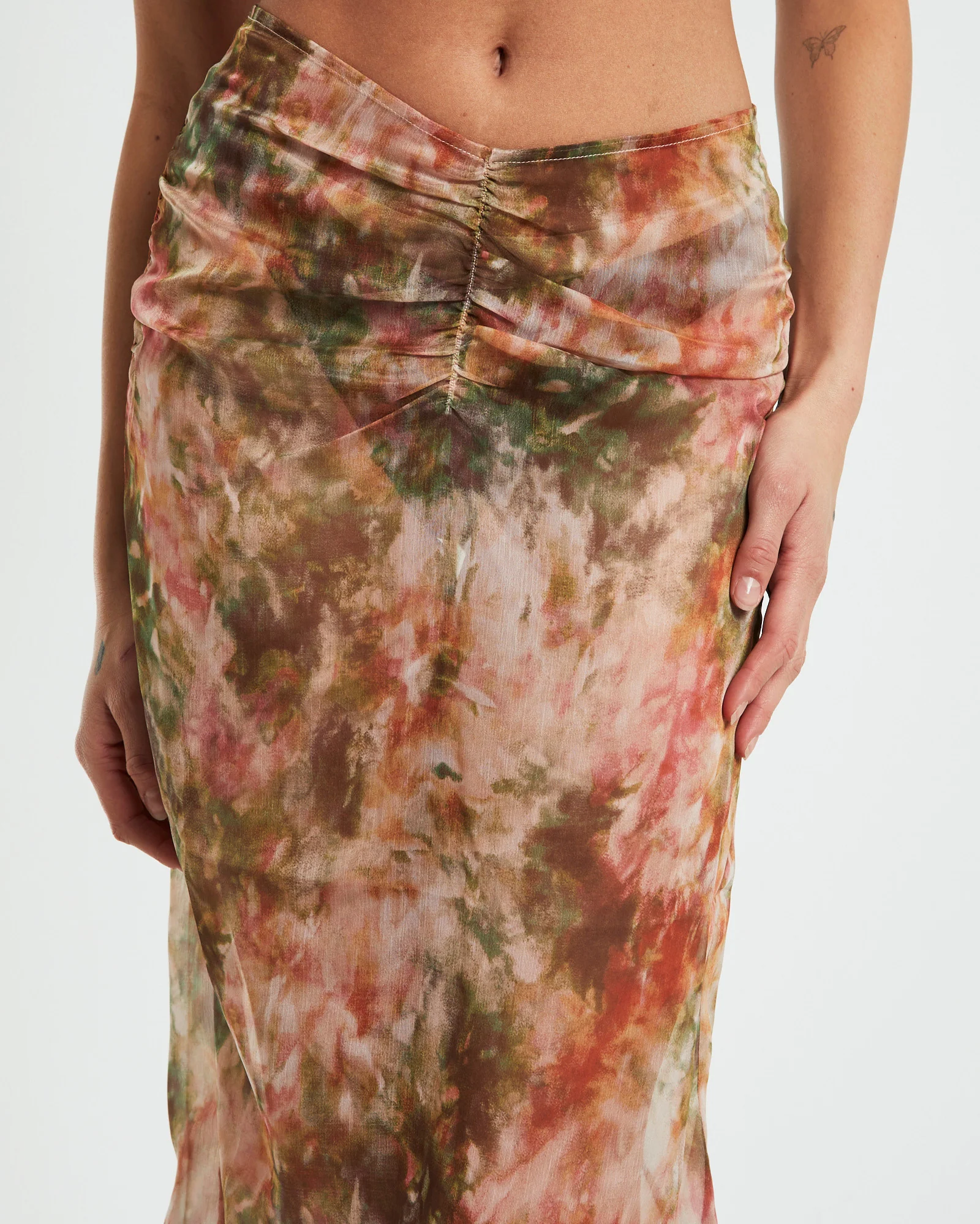 Tibby Tie Dye Midi Skirt in Assorted - Image 6